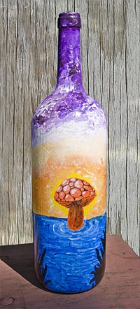 Melissa-Brinton-wine-bottle-mushroom-in-lake
