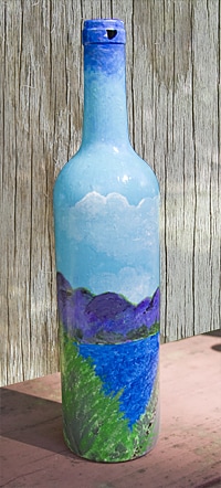 Melissa-Brinton-wine-bottle-mountains&lake